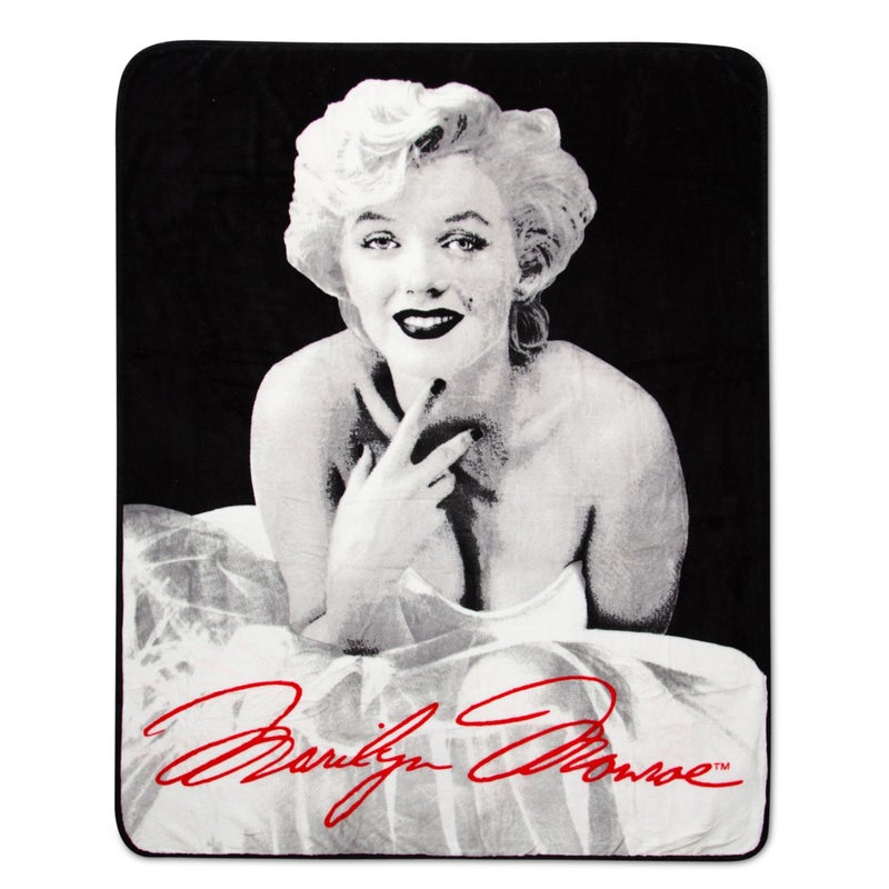 Silver Buffalo Silver Buffalo Marilyn Monroe Ballerina Dress Plush Throw Blanket 50 in x 60 in 