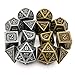 Haxtec Pirate Metal DND Dice Set DD Compatible with Dungeons and Dragons TTRPG Games 2 PackAntique Iron Antique Bronze - Image 2