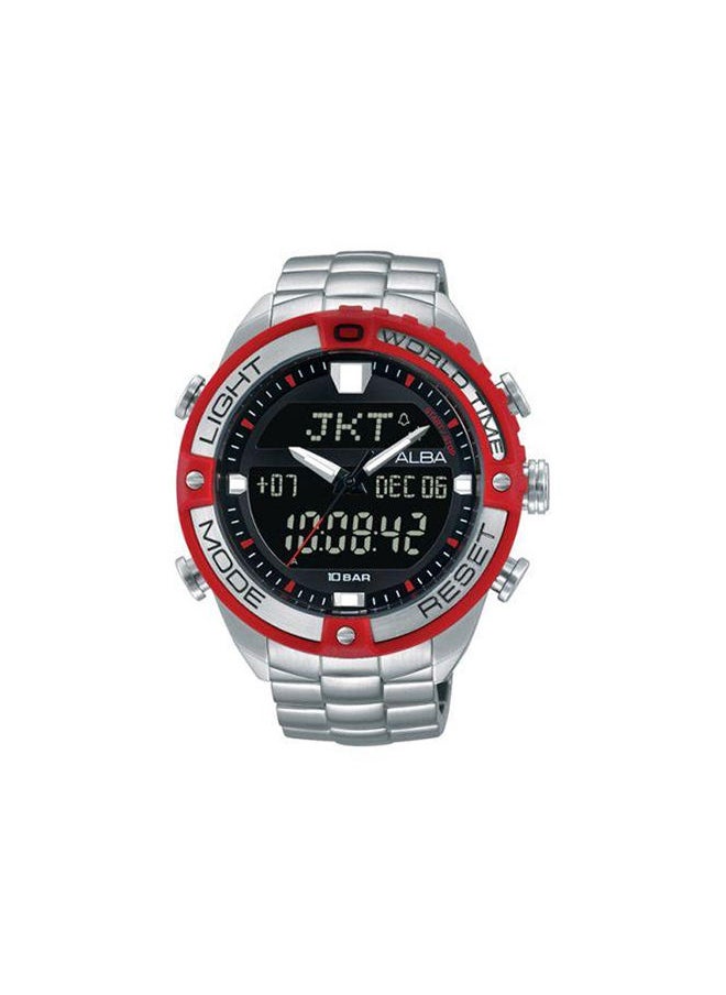 Alba Stainless Steel Digital Watch AZ4017X 
