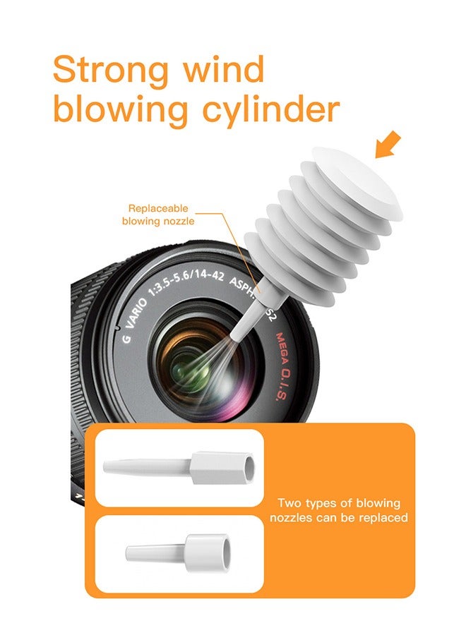 مجموعة تنظيف إلكترونية 20 في 1، فرشاة تنظيف لوحة المفاتيح المحمولة، أداة تنظيف متعددة الوظائف لشاشة الكمبيوتر والهاتف الخلوي والكمبيوتر المحمول وسماعات بلوتوث (أبيض) - Image 3