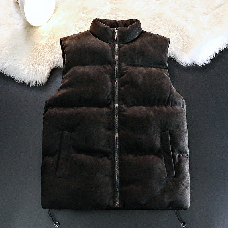 Vest Black New Autumn and Winter Men's Stylish Trendy Warm Waistcoat for Teenagers
