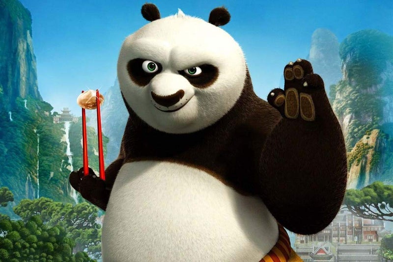 wallpicsKung Fu Panda Cartoon Waterproof Vinyl Sticker Poster 24X18 inches can25332 - Image 1