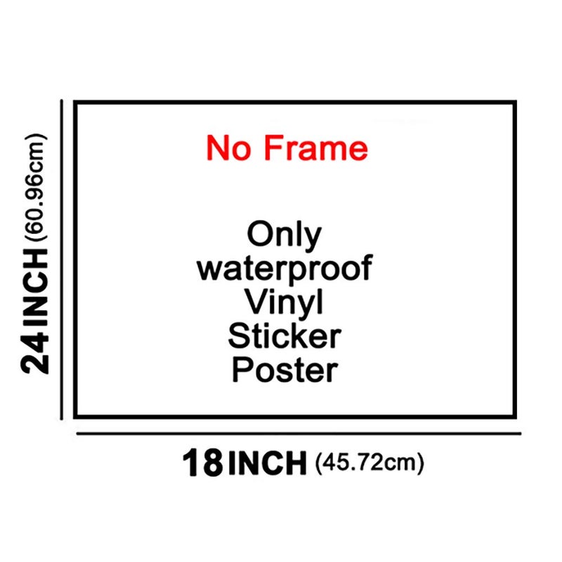 wallpicsKung Fu Panda Cartoon Waterproof Vinyl Sticker Poster 24X18 inches can25332 - Image 2