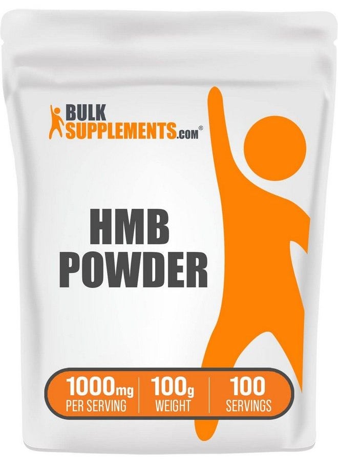 BULKSUPPLEMENTS.COM - Hmb Powder (Beta Hydroxy Beta Methylbutyrate) Hmb Supplement Hmb Free Acid Hmb 1000 Mg Calcium Hmb Hmb Powder Supplements 100 Servings (100 Grams 3.5 Oz) - Image 1