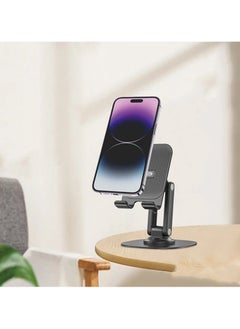 جو-ديز Go Des GD-HD757 حامل قابل للطي محمول مزدوج قابل للطي 360 درجة قابل للتدوير معدني للهاتف والكمبيوتر اللوحي  - Image 2