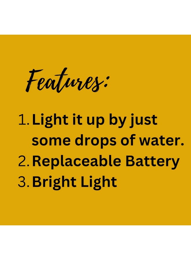 Aster Water Sensor LED Light Diya | Flameless & Smokeless Warm Ambient Tea Ligth Candles for Diwali , New Year Home / Mandir Decoration (24) - Image 5