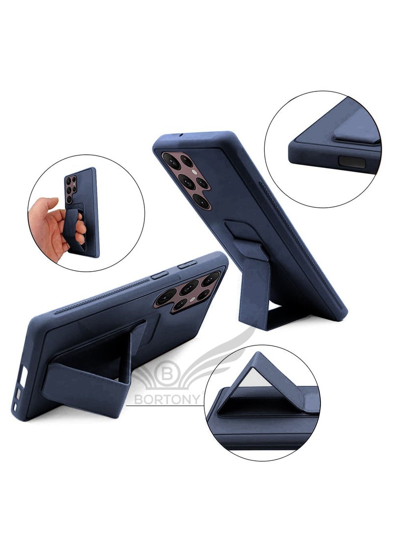 BORTONY Galaxy S22 Ultra Car Mount Kickstand And Finger Grip Case Cover For Samsung Galaxy S22 Ultra - Image 2