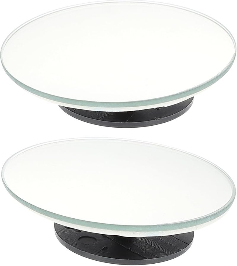 Frameless 360 Degree Rotatable Car Blind Spot Mirror Wide Angle Auxiliary Rear View Mirror Pair - Image 1