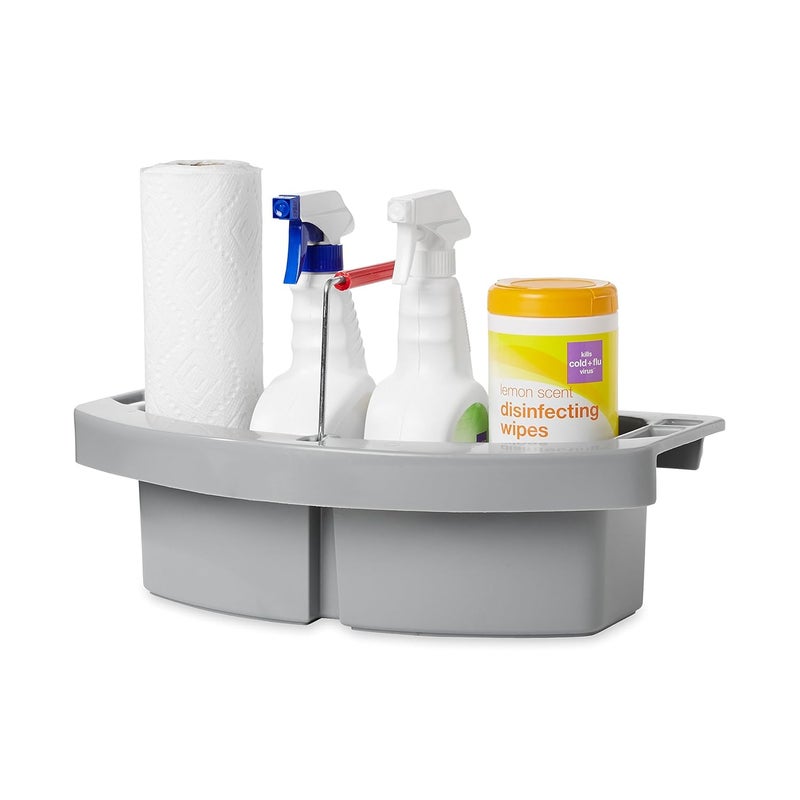 Rubbermaid Rubbermaid Commercial BRUTE Maid Caddy compatible with BRUTE 44 GAL Containers Gray for Cleaning Tool Storage for WipesSpray BottlesBrushesDustpansScrubbersGloves  - Image 3