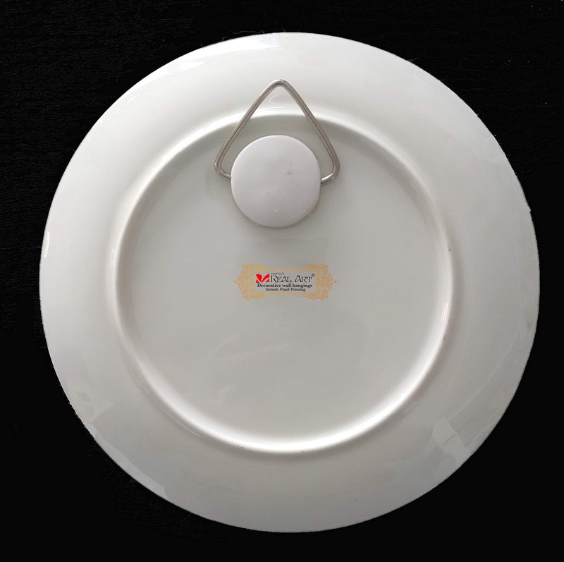 Real Art wall Hanging Ceramic Plates 10" - 1 pc set Gift packing Box Modern Designs (Design 3) - Image 2