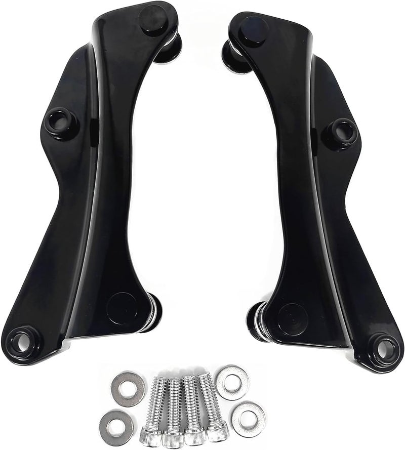 Fjpacemt Black Detachable 4-Point Docking Hardware Kits for Harley Touring Models 2014-2023 - Image 3