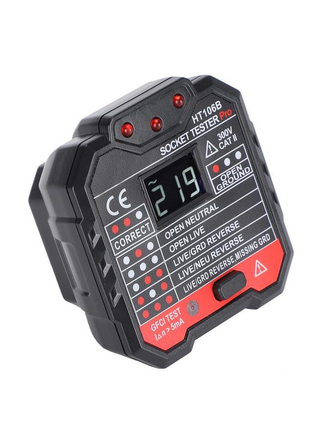 Thoraya HT106B Digital Display Socket Detector Wall Plug Circuit Breaker Tester 110‑  - Image 3