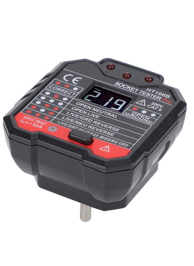 Thoraya HT106B Digital Display Socket Detector Wall Plug Circuit Breaker Tester 110‑  - Image 2