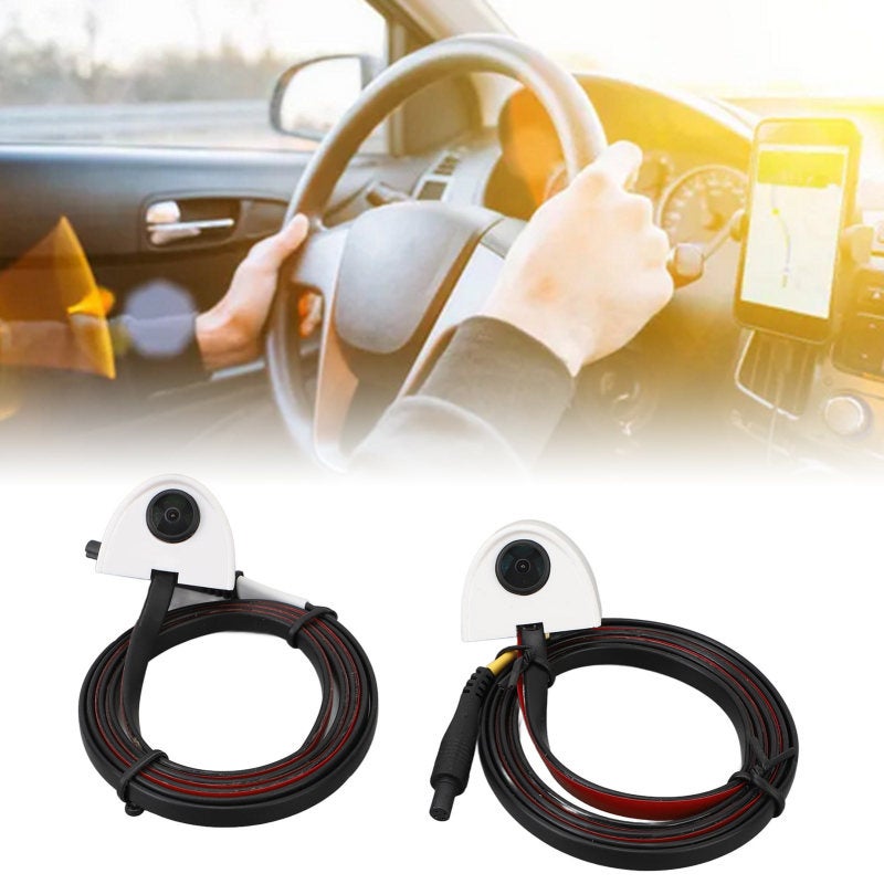 Car Blind Spot Camera: Black 80-Degree Wide Angle - HD Image Quality Side View Camera for Low Light Driving, Universal Vehicle Use - Image 2