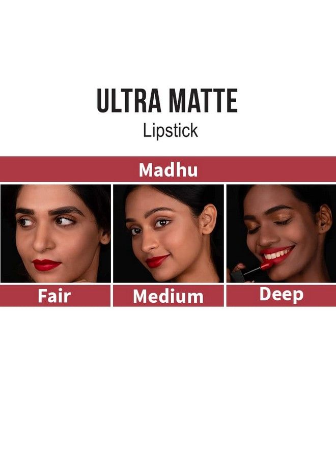 Nykaa Ultra Matte Lipstick Matte Finish Madhu - Image 5