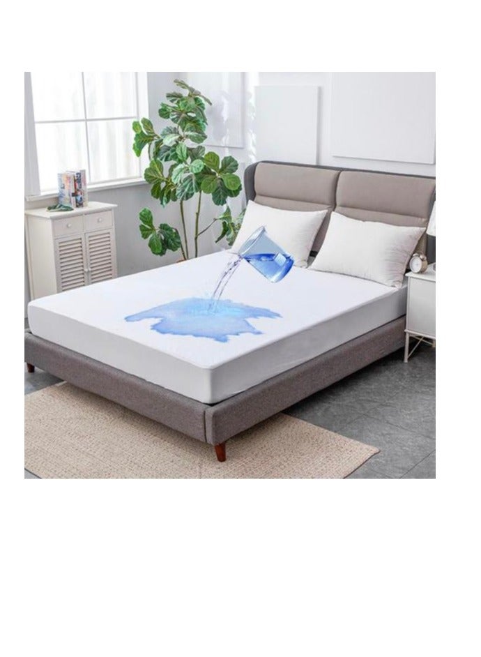 BAIG Hotel Luxury Extra Soft Bed Sheets King Size, Waterproof Fitted Sheet, Mattress Protector Anti-Slip Bed Sheet Cover Bedroom for Elderly and Children  - Image 1