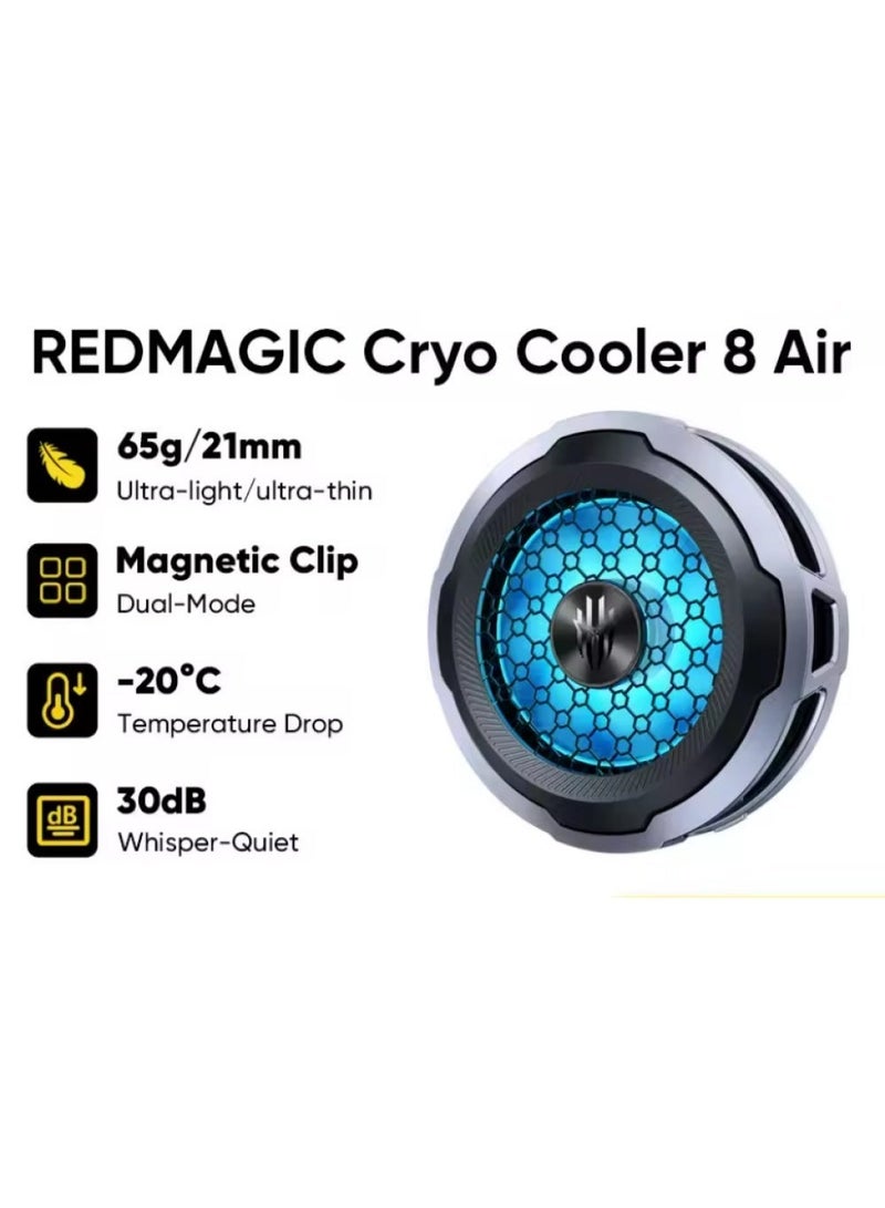 ريد ماجيك مبرد الألعاب الاحترافي REDMAGIC Cryo Cooler 8 Pro - تقنية TEC بقدرة 36 واط، يبرد حتى -25 درجة مئوية، تحكم ذكي مع إضاءة RGB، أبيض - Image 2