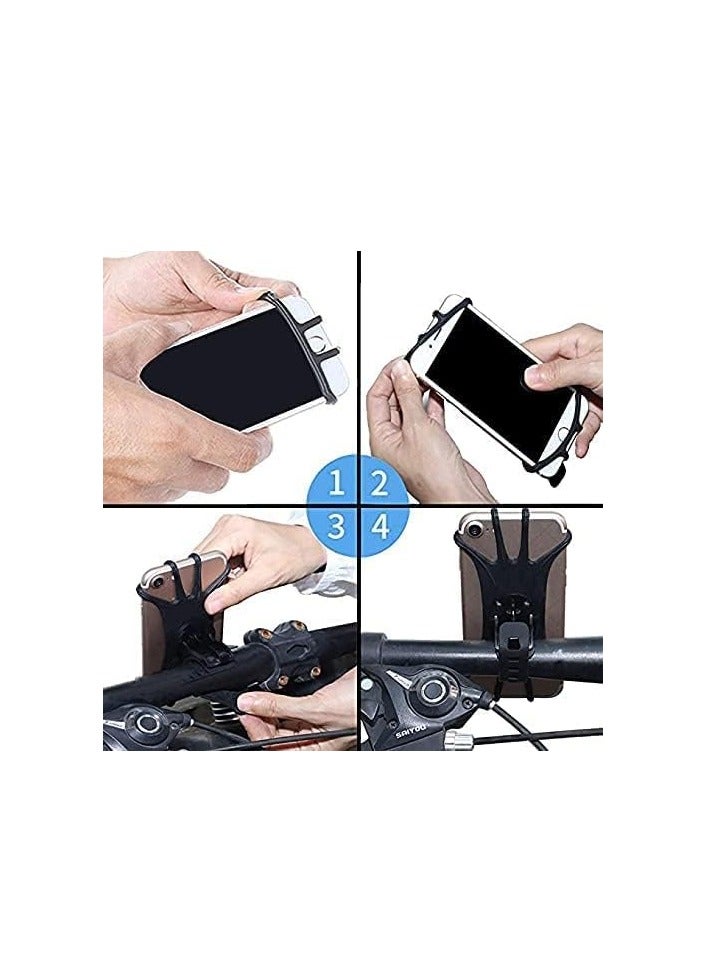 شواي ‎SHOWAY حامل هاتف للدراجة حامل الهاتف جبل دراجة الهاتف x جبل عالمي 360 درجة دوران دراجة نارية الهاتف جبل المقود سيليكون حامل الهاتف الخليوي ل Phone11ProMax Xs X XR 8 7 Plus - Image 3