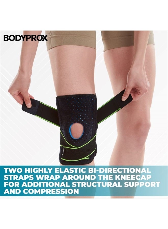 Bodyprox دعامة للركبة مع مثبتات جانبية ووسادات جل للركبة لدعم الركبة - Image 4
