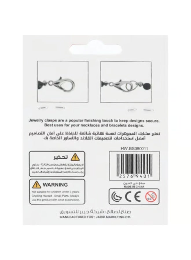 Royal Falcon Jewelry Locks Lobster10 mm Rhodium.05 kg ( .11 lb ) - Image 2