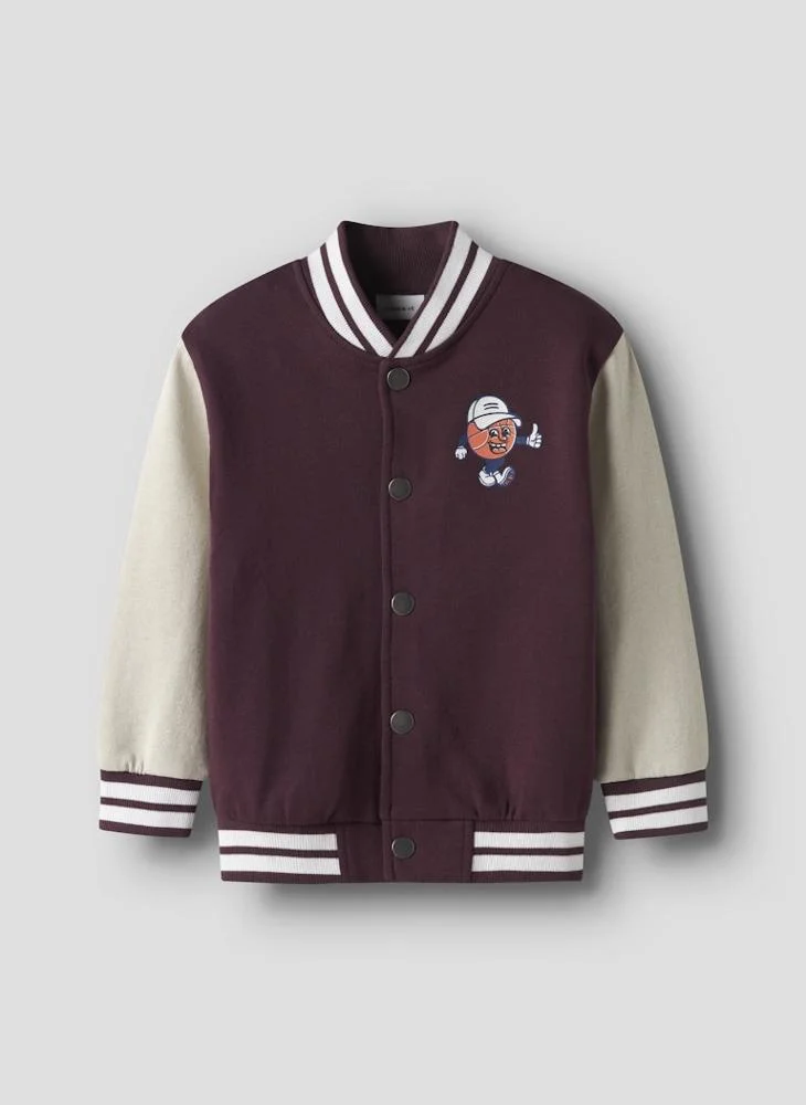 نيم ات Kids Nmmkane Graphic Sweat Cardigan