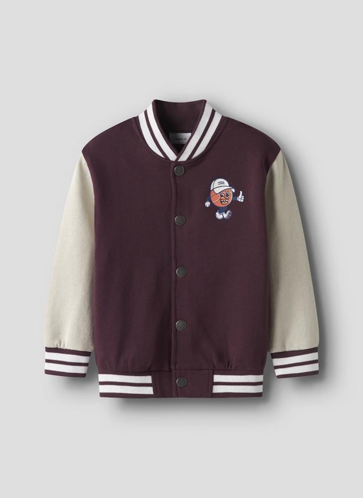 NAME IT Kids Nmmkane Graphic Sweat Cardigan  - Image 1