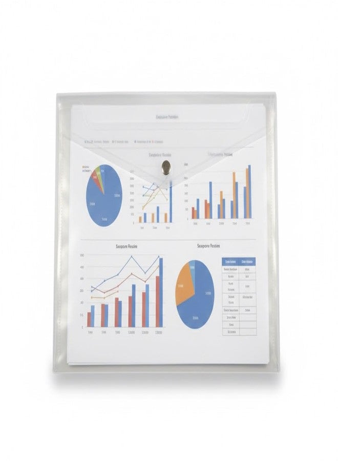 حافظة ملفات شفافة من شاينينغ زون، مقاس A4، FS، ومقاس قانوني، لحفظ المستندات والشهادات، مناسبة للمكاتب والطلاب، حاوية بلاستيكية شفافة للأوراق والقرطاسية - عبوة من 15 قطعة - Image 5