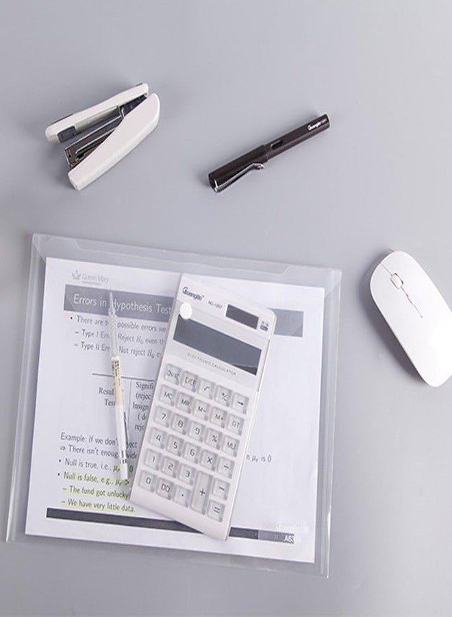 حافظة ملفات شفافة من شاينينغ زون، مقاس A4، FS، ومقاس قانوني، لحفظ المستندات والشهادات، مناسبة للمكاتب والطلاب، حاوية بلاستيكية شفافة للأوراق والقرطاسية - عبوة من 15 قطعة - Image 2