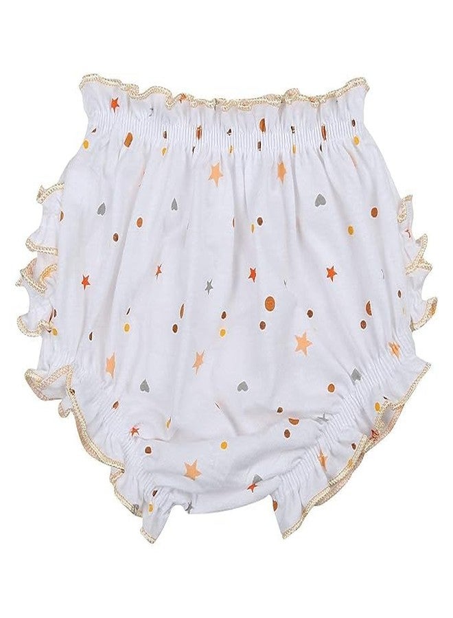 Lala Maneet - Cotton Fabric White Color Frill Panty for Baby Girl | Inner Wear Drawer | Bloomer Underwear Brief Girl Frill Panty | Casual Nikker for Baby Girls -0-3 Months Pack of 9 - Image 5