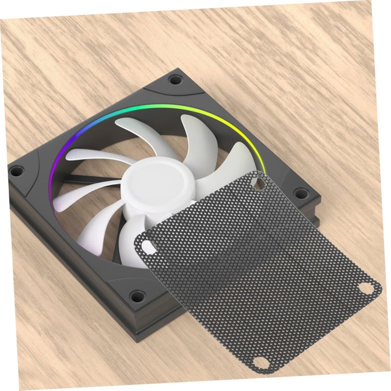 Black Mesh Fan Cover 7x7cm 50pcs for Computer Case Speaker Grills Safety Filter Easy Cleaning - Image 5