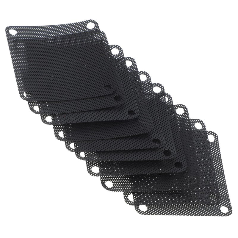 Black Mesh Fan Cover 7x7cm 50pcs for Computer Case Speaker Grills Safety Filter Easy Cleaning - Image 4