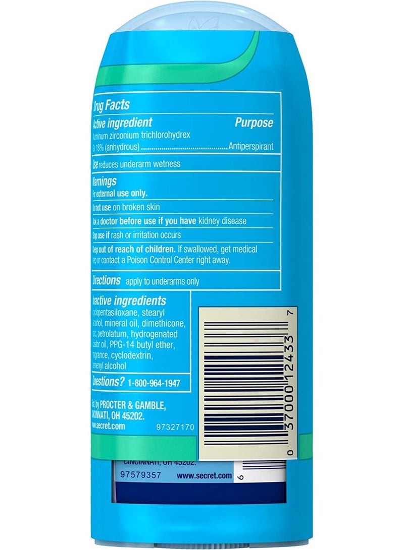 سيكريت Secret Antiperspirant and Deodorant for Women, pH Balanced Invisible Solid, Shower Fresh Scent, 2.6 Oz Twin Pack - Image 2