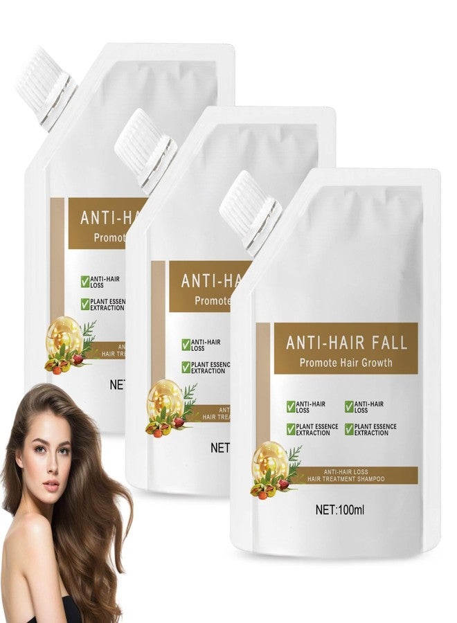 OBRVE 3Pcs Anti-Hair Fall Hair Loss Shampoo, Anti-Hair Fall Promote Hair Growth, Anti Hair Loss Shampoo, Moisturizing & Promoting Hair Growth, Suitable for All Hair Types - Image 1