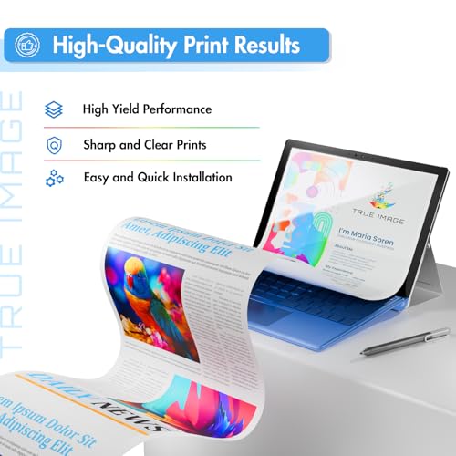 TRUE IMAGE 067 067H Toner Cartridge Set MF656Cdw MF654Cdw Compatible for Canon 067H 067 Color ImageCLASS LBP632CDW MF653Cdw LBP633CDW MF651CW LBP631CW Printer High Yield Ink (4 Pack) - Image 4