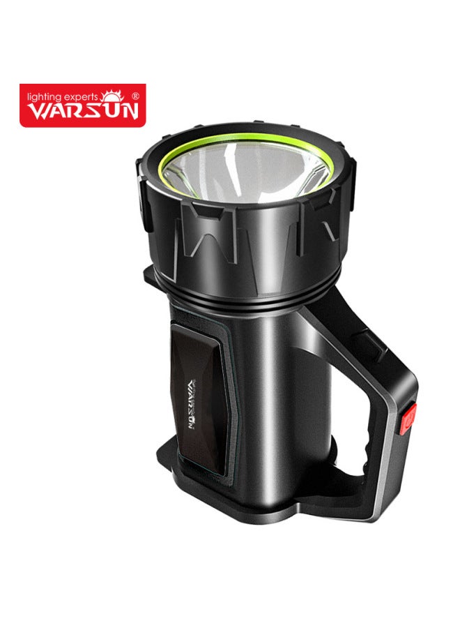 Wallson H882 Searchlight Outdoor Camping Home Patrol Portable Lamp Long-range Super Bright Flashlight-Color:Standard Version (black/no Side Lights/XPE Lamp Beads)  - Image 3