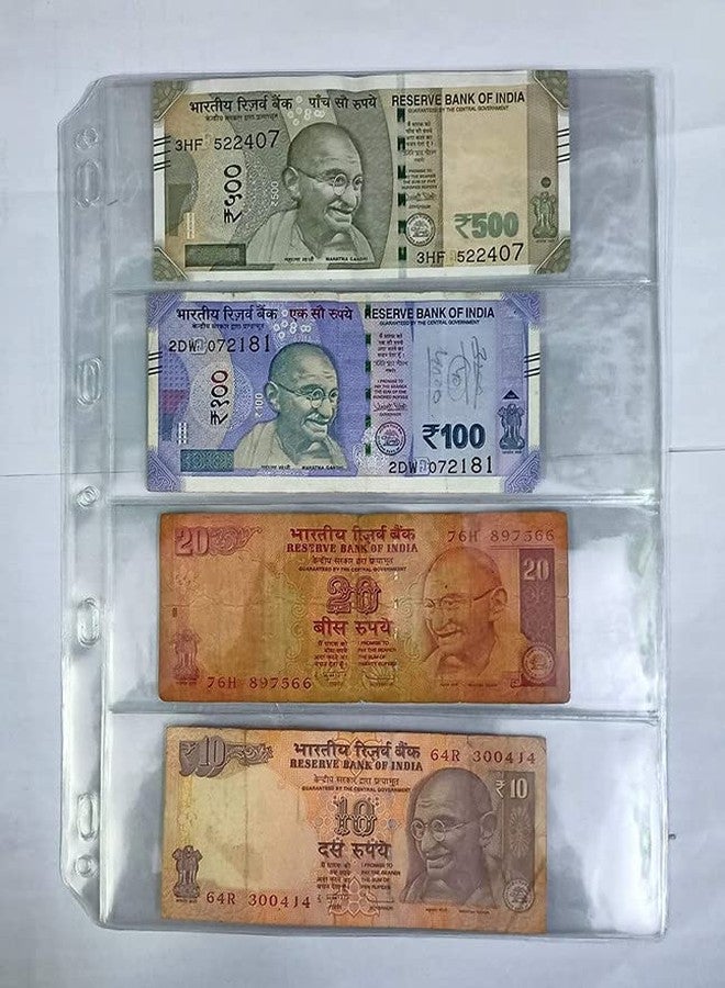 RCI Plastic Currency Protector Sheets are Great for Storing and organizing Your Valuable Collectible Paper Currency Pack of 10 (4 Divider) - Image 5