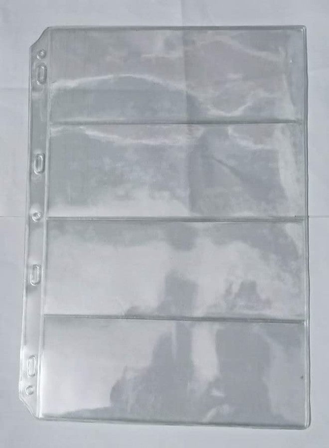 RCI Plastic Currency Protector Sheets are Great for Storing and organizing Your Valuable Collectible Paper Currency Pack of 10 (4 Divider) - Image 1