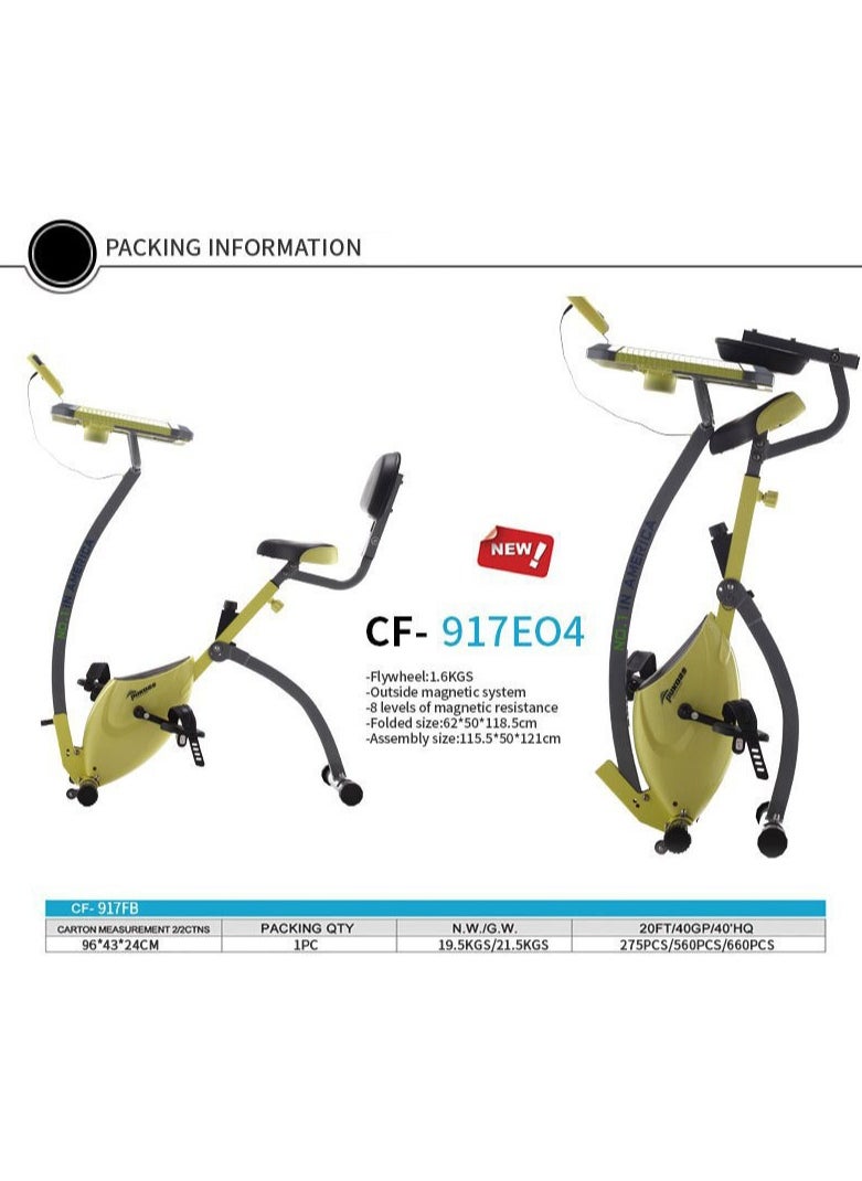 Generic Home Exercise Bike Super Quiet Two way Folding Magnetic Control Exercise Bike Spinning Bike With a Computer Desk  - Image 4