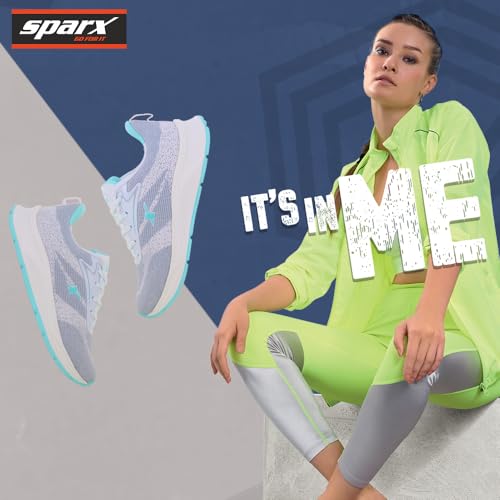 Sparx Sports Shoe SL-265 Grey Aqua Green for Women - Image 5