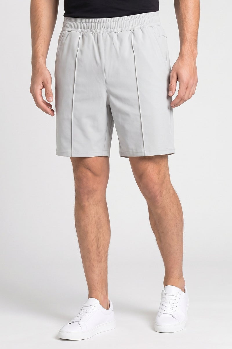 RBX Men Sportswear Fit Outdoor Shorts, Light Grey - Image 1