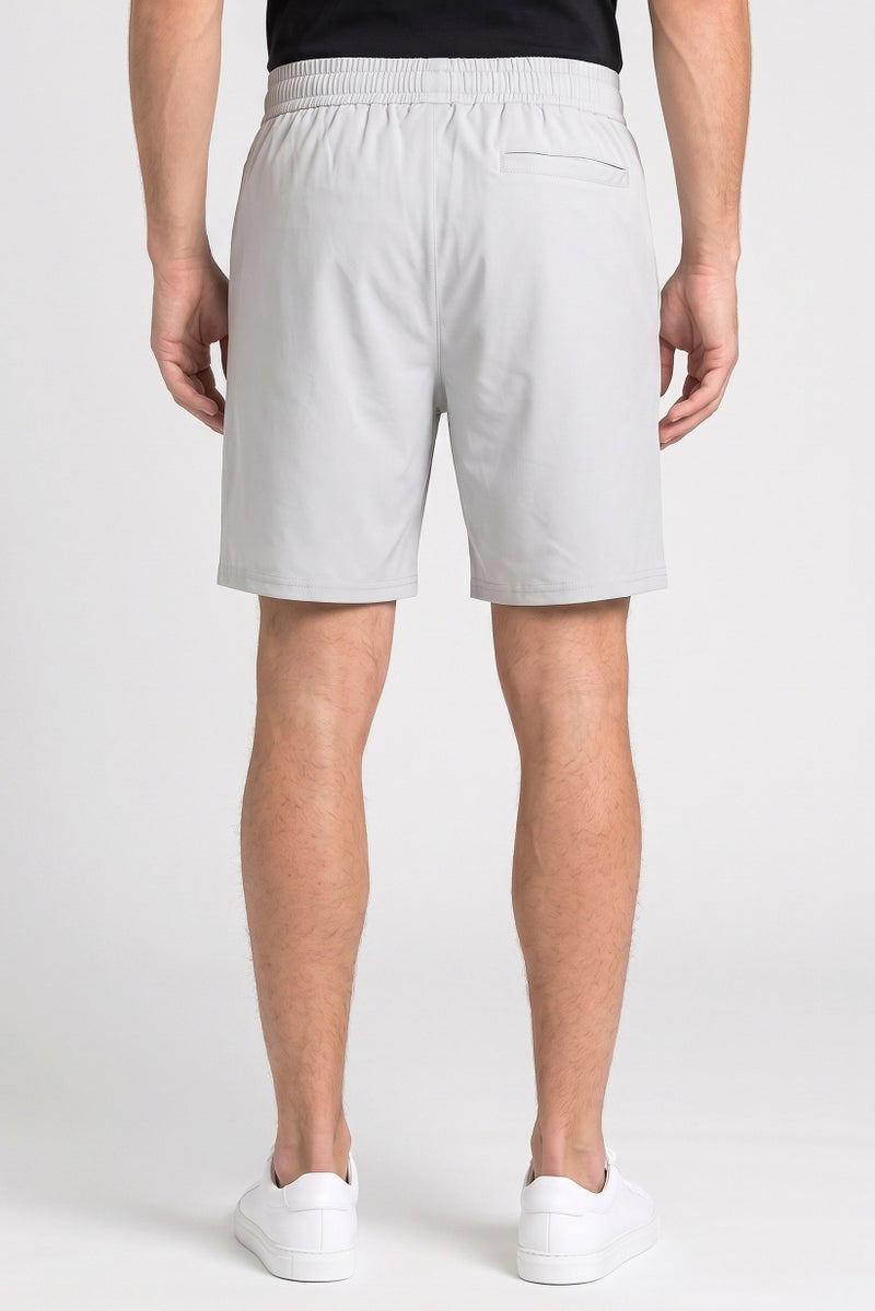 RBX Men Sportswear Fit Outdoor Shorts, Light Grey - Image 4