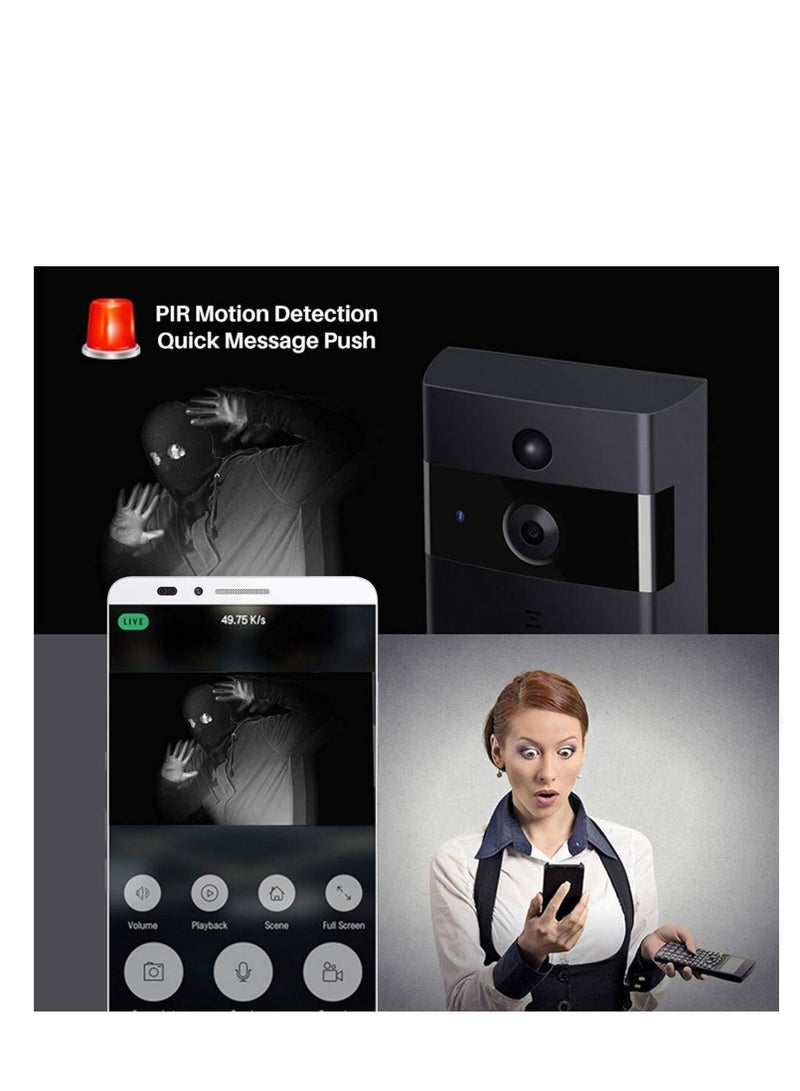 Wireless WiFi Doorbell Video Intercom Camera Security Bell Ring Rang  - Image 4