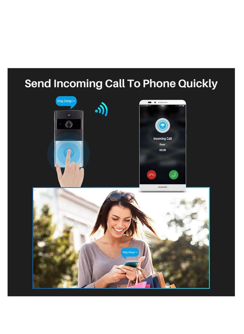 Wireless WiFi Doorbell Video Intercom Camera Security Bell Ring Rang  - Image 5