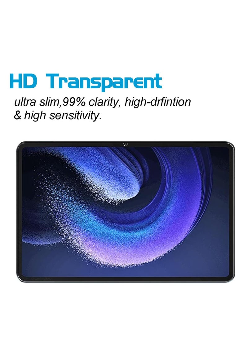 2 Pack Screen Protector for Xiaomi Pad 6/6 Pro 11 inch with 2 Pack Camera Lens Protector,9H Hardness, Anti-Scratch, Tempered Glass flim, Case Friendly, Anti-Fingerprint, Anti-Scratch  - Image 4