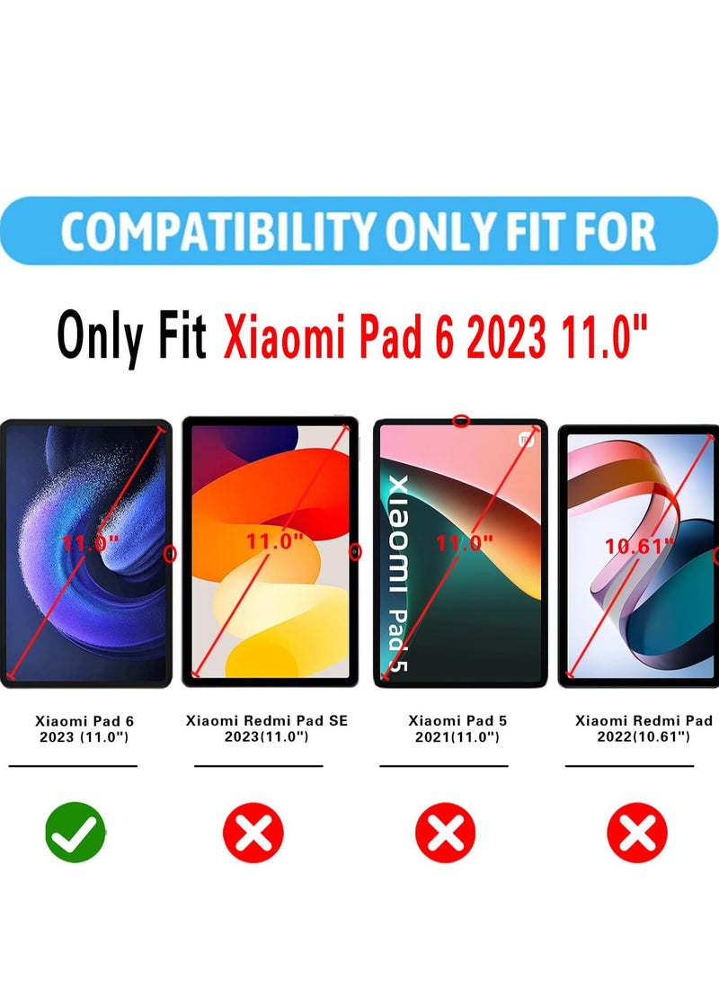 2 Pack Screen Protector for Xiaomi Pad 6/6 Pro 11 inch with 2 Pack Camera Lens Protector,9H Hardness, Anti-Scratch, Tempered Glass flim, Case Friendly, Anti-Fingerprint, Anti-Scratch  - Image 2
