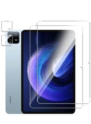 2 Pack Screen Protector for Xiaomi Pad 6/6 Pro 11 inch with 2 Pack Camera Lens Protector,9H Hardness, Anti-Scratch, Tempered Glass flim, Case Friendly, Anti-Fingerprint, Anti-Scratch - pzsku/Z5CFA0050ACAF0BBB2251Z/45/1746215147/59e23cfe-6f36-4ee0-a964-2c5d471252df