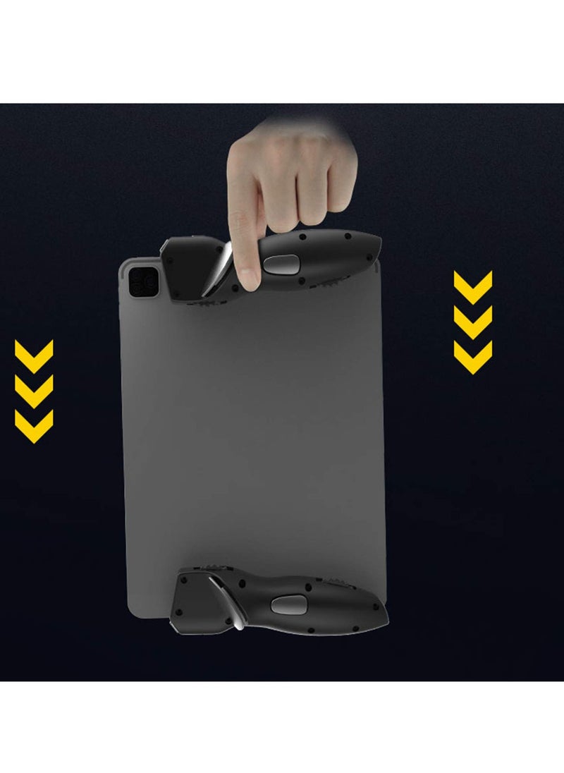 6 Finger Tablet Game Joystick Trigger Handle - L1R1 Shooter Fire Aim Button Controller for iPad, Android Tablet - PUBG Game Accessories