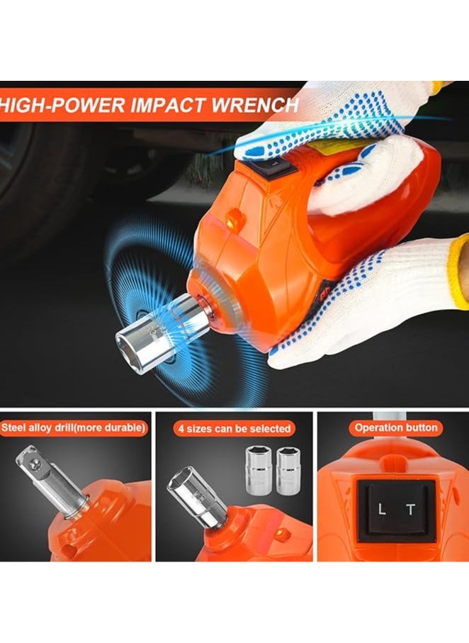 Gasin 5 Tons Electric Alloy Steel Scissor Lift Jack/LED Light/Inflatable pump 3 in 1 Emergency  repair tools  - Image 3