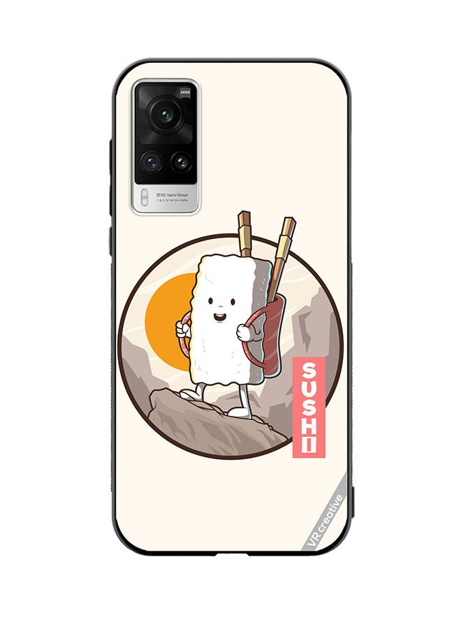 VR CREATIVE Protective Case Cover For Vivo X60 Pro Travel Sushi Design Multicolour - Image 1
