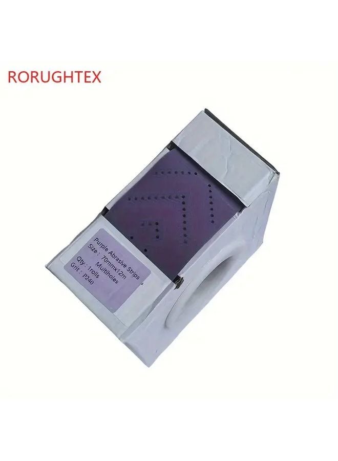 لفة سنفرة سيراميك محترافية مقاس 70 ملم من الرمل الأرجواني 240 لون ورق صنفرة للاستخدام الجاف والرطب - Image 1